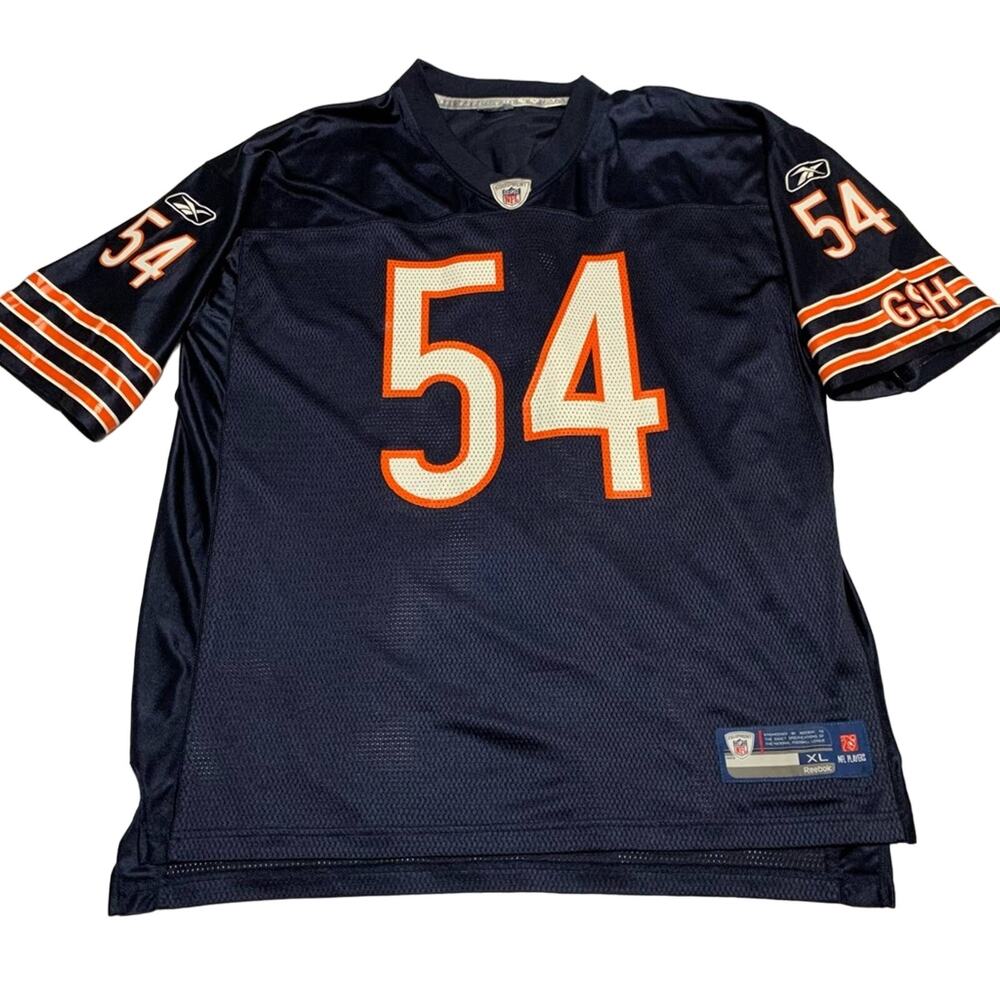 VINTAGE REEBOK BRIAN URLACHER CHICAGO BEARS JERSEY MENS XL CLEAN GREAT PIECE